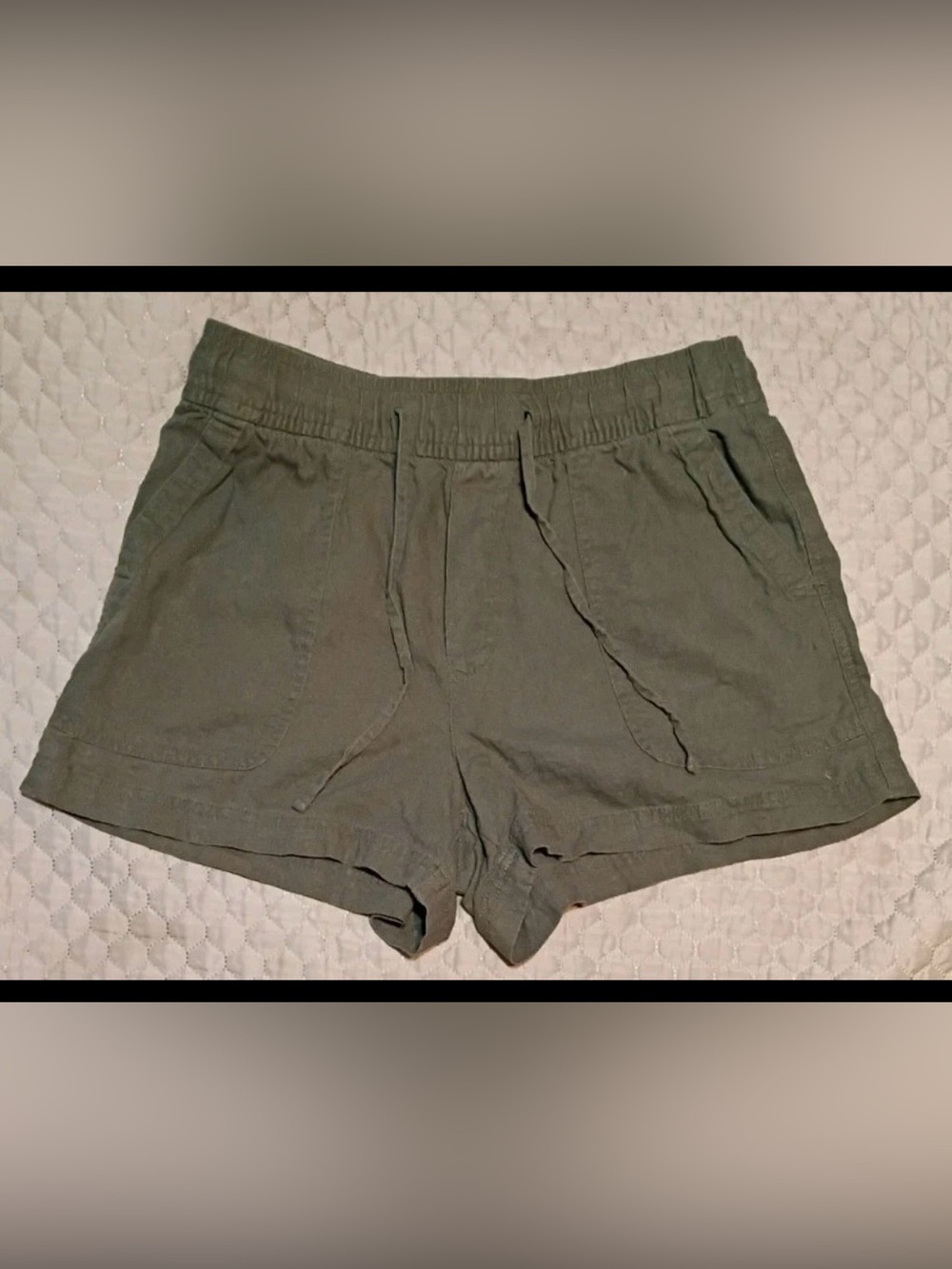 Gap factory shorts olive Linen blend size small